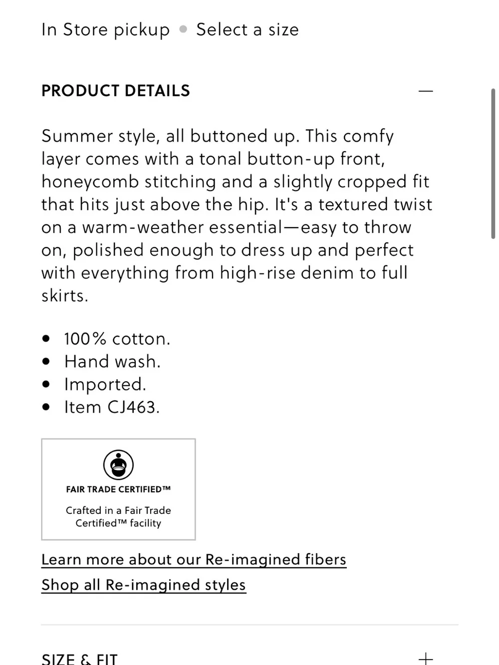 J.Crew Cropped sweater shell